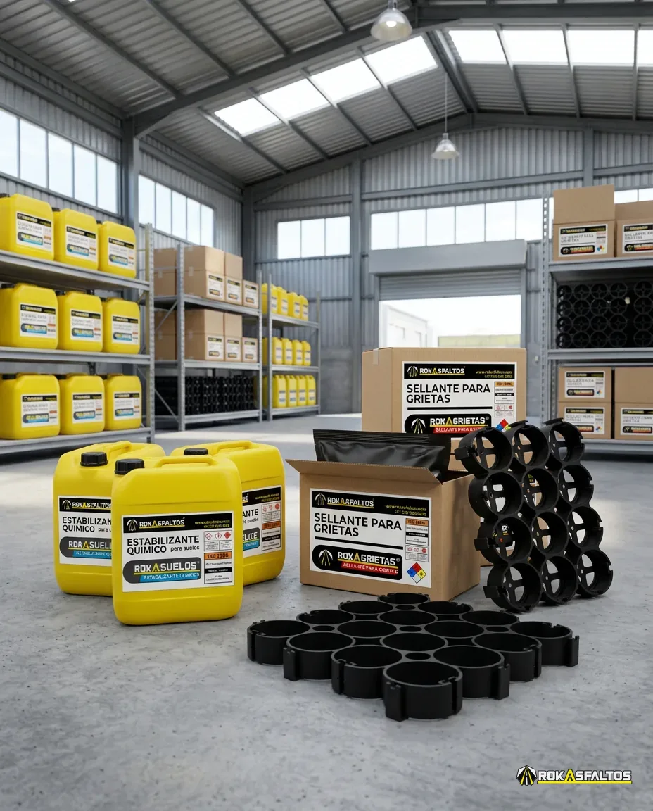 Portafolio de productos y soluciones complementarias ROKASFALTOS