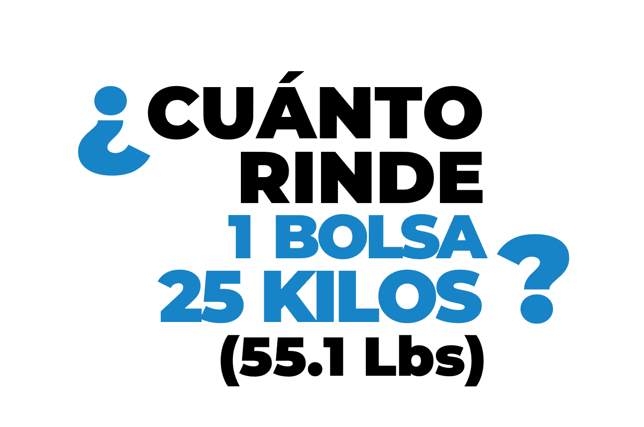 Pregunta de rendimiento y presentación de una bolsa ROKASFALTOS de 25 kilogramos