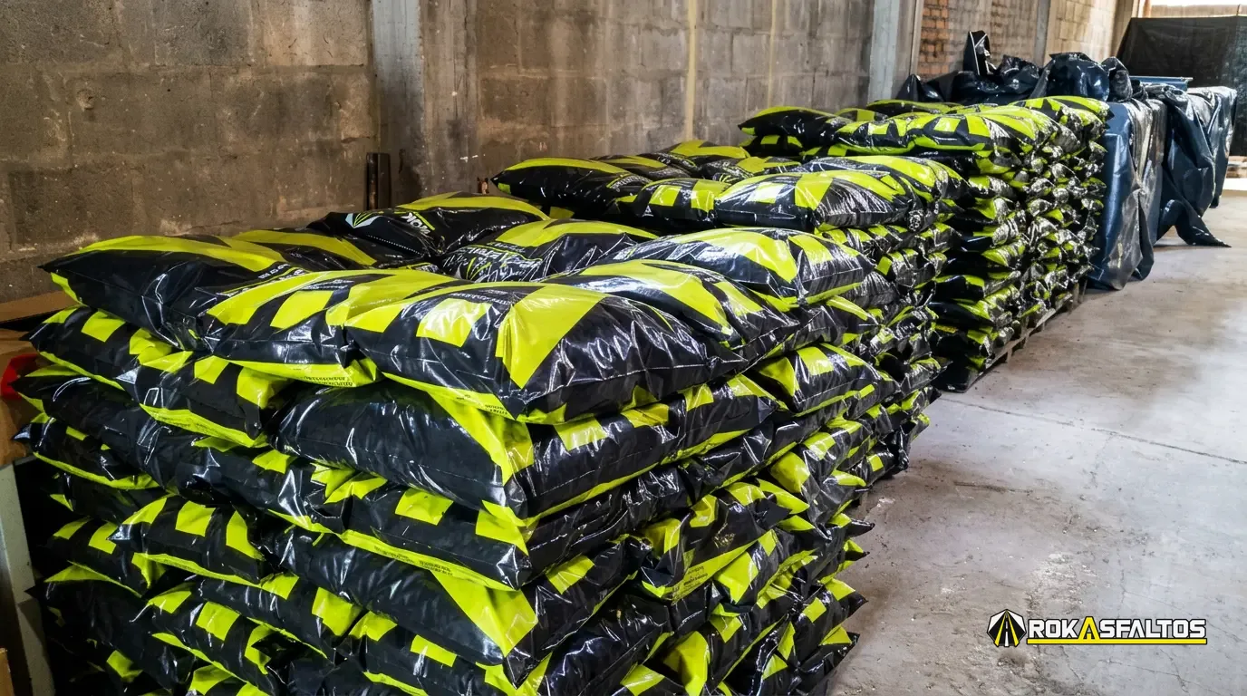 Bolsa de mezcla asfáltica ROKASFALTOS de 25 kg