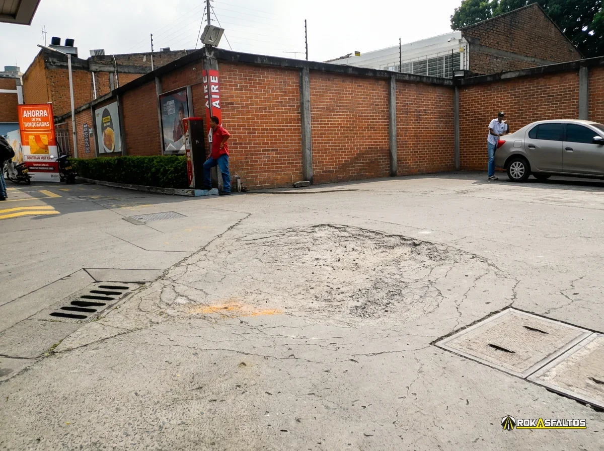 Fractura localizada en concreto