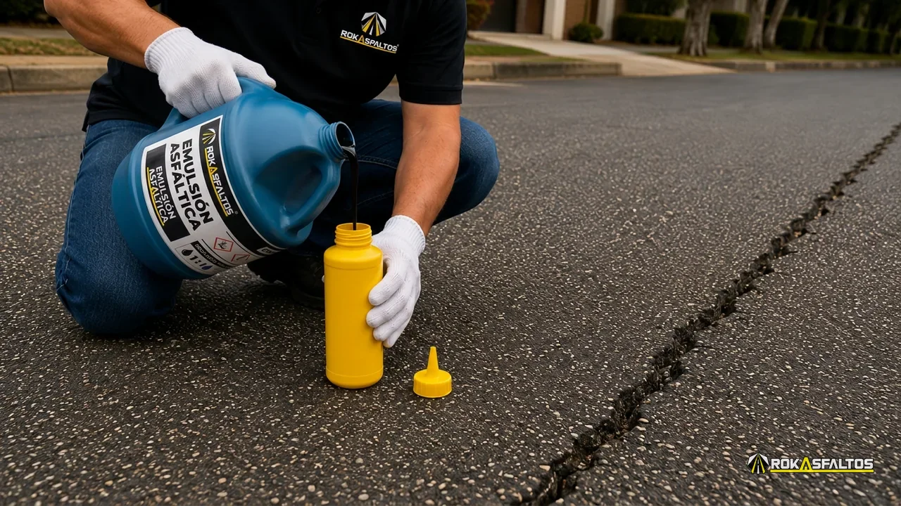 Preparar la emulsión CRL-1 en el envase aplicador