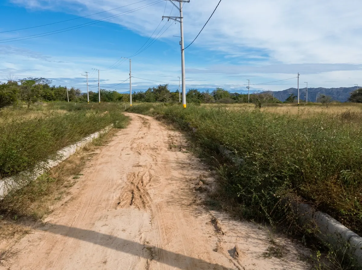 Suelo natural antes de construir una superficie vial