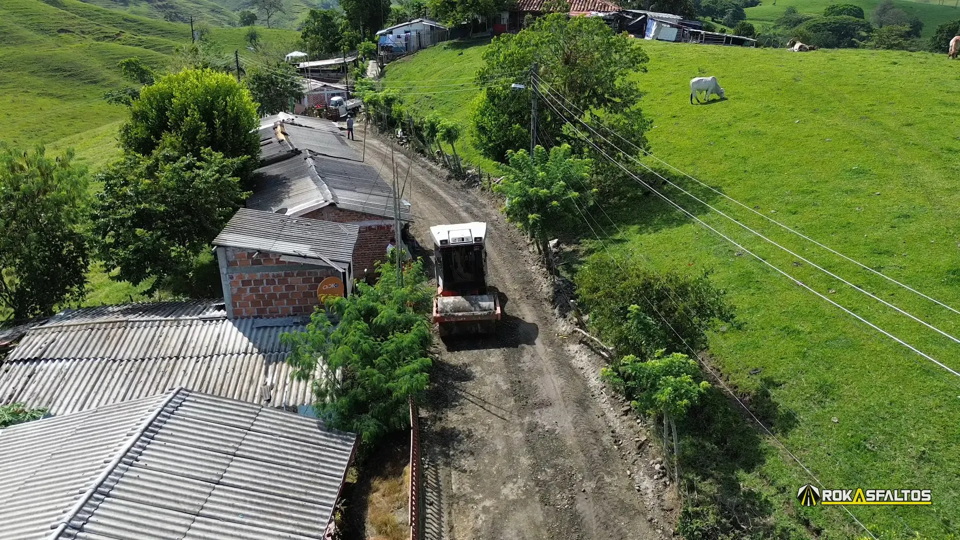 Obra vial ejecutada en Sevilla, Valle del Cauca